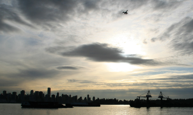 Panorama lige efter solnedgang